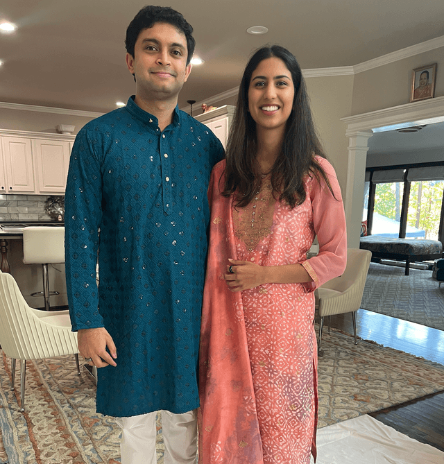 Us in Indian clothes